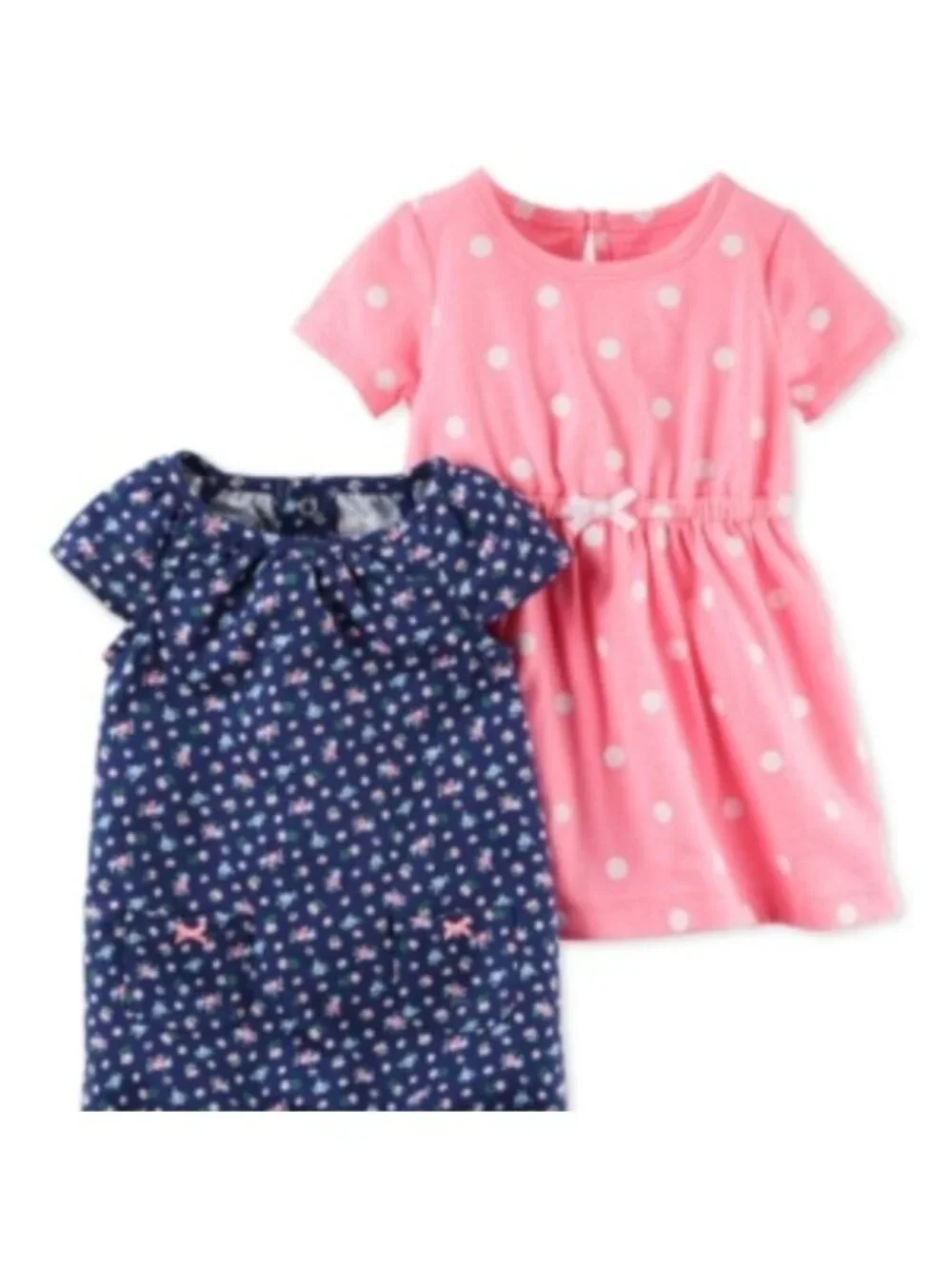 Carter's 2-Pc. Dot-Print Dress & Floral-Print Romper Set, Newborn